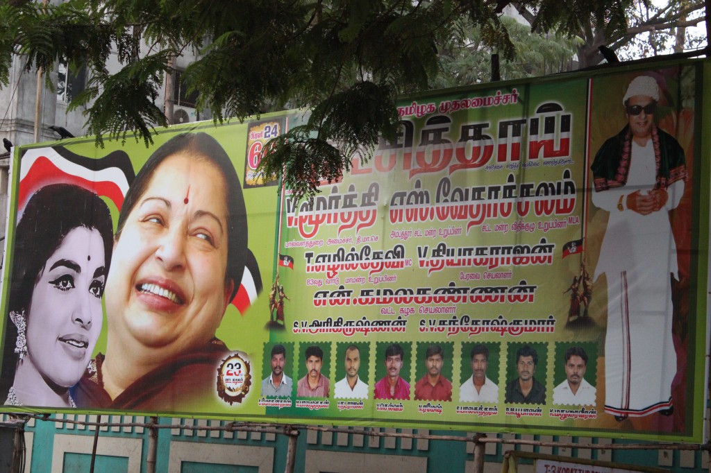 Campaigning in Madras for the April 24 election. Photo: Suriyan Sai